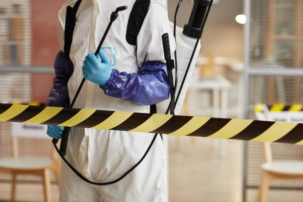Professional Biohazard Cleanup technician working in Plainfield, NH